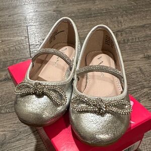 Nina Shimmering Silver Kids Dress Shoes